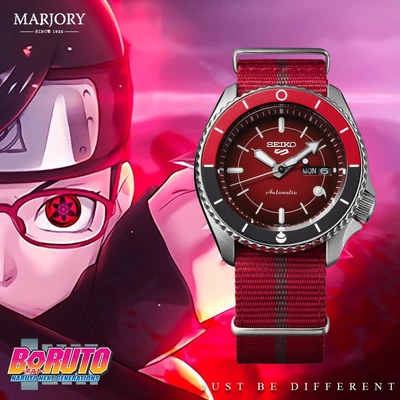 SEIKO 5 Naruto & Boruto SARADA Limited Edition SRPF67K1 MONTER HOMME