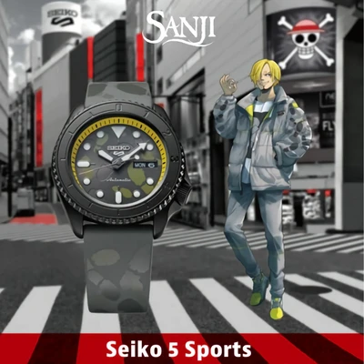 SEIKO 5 One Piece Sanji LIMITED EDITION SRPH69K1K1 MONTRE HOMME