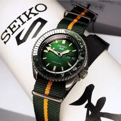 SEIKO 5 Sports Naruto & Boruto Rock LEE Model Limited Edition Men's Watch SRPF73K1
