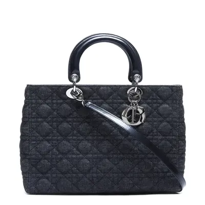 Grand sac à main Cannage Lady Dior